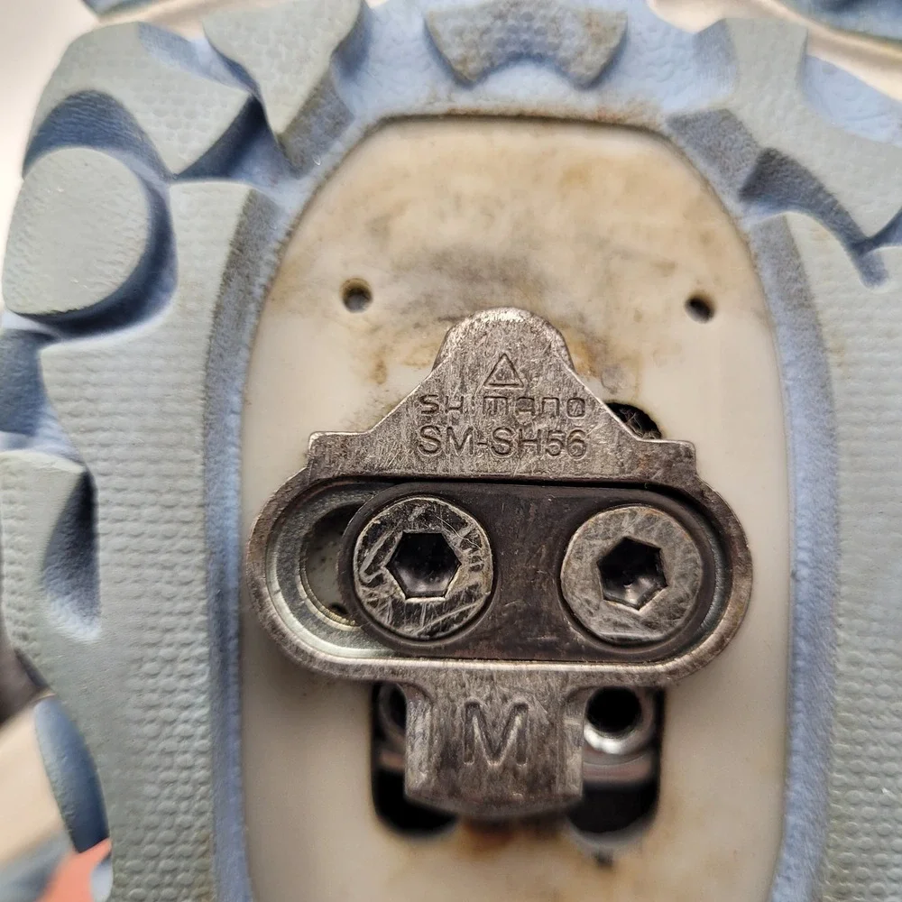 Pearl Izumi W X-Alp Drift IV Cycling Shoes Grey Blue Shimano SPD Cleats EUR 38